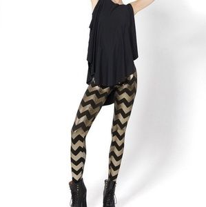 Black Milk foil Zigzag leggings sz M
